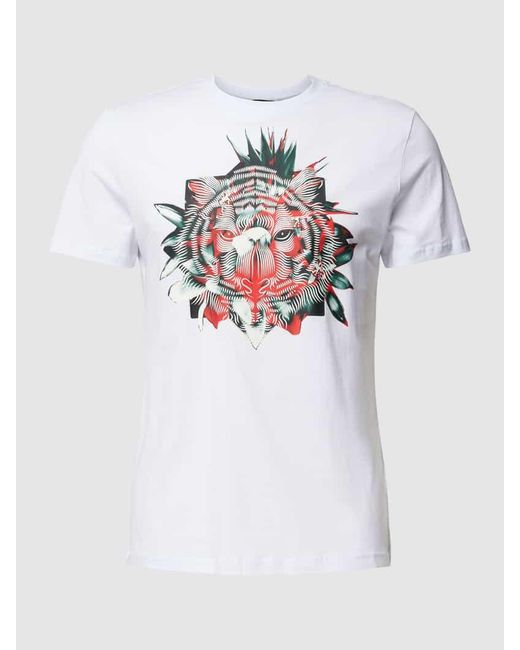 Antony Morato T-Shirt mit Motiv-Print in White für Herren