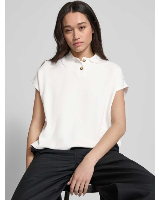 Marc O' Polo Poloshirt Met Korte Knoopsluiting in het White