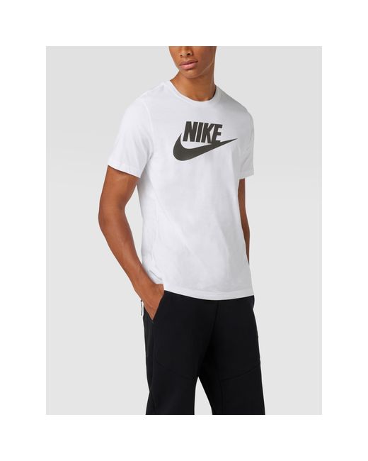 Nike T-Shirt mit Logo-Print in Weiß für Herren | Lyst AT
