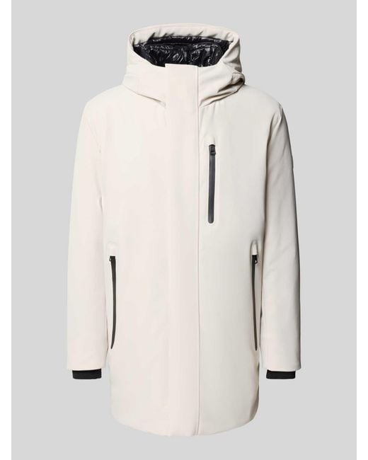 Strellson Regular Fit Parka Met Capuchon, Model 'Flex Cross' in het Natural voor heren