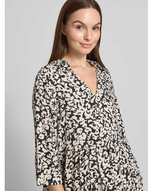 Opus Knielange Jurk in het White