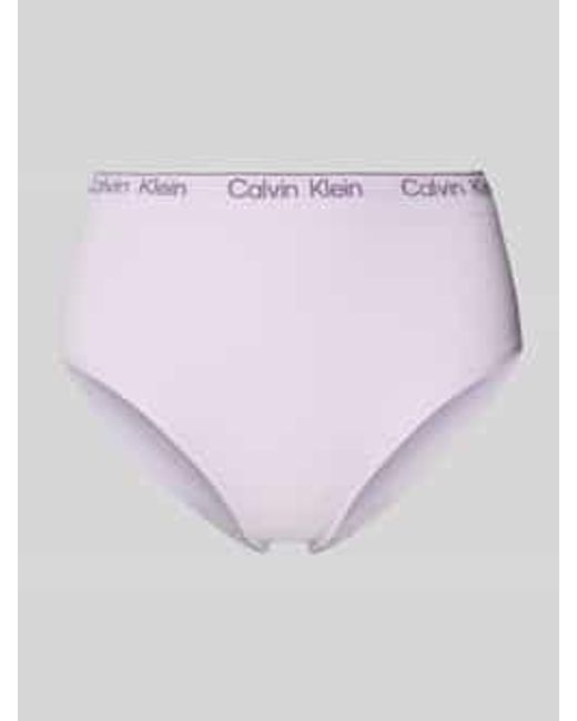 Calvin Klein Slip Met Elastische Band Met Label in het Pink