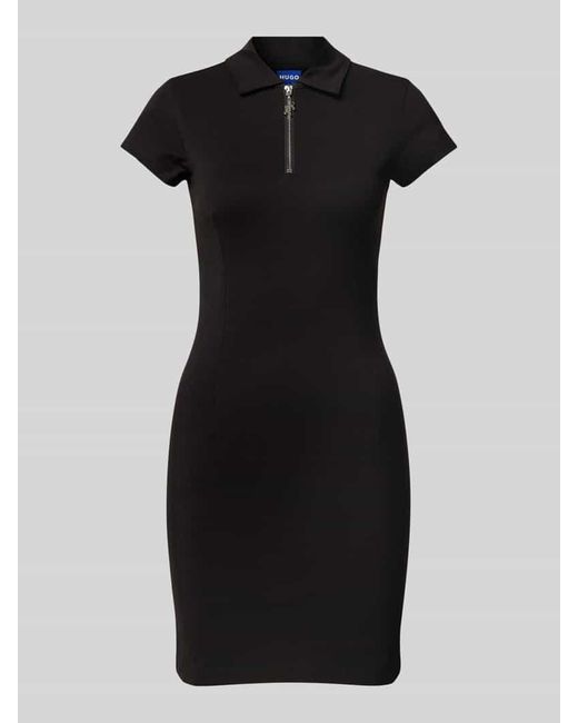 HUGO Black Minikleid mit Reißverschlussleiste Modell 'Nera'
