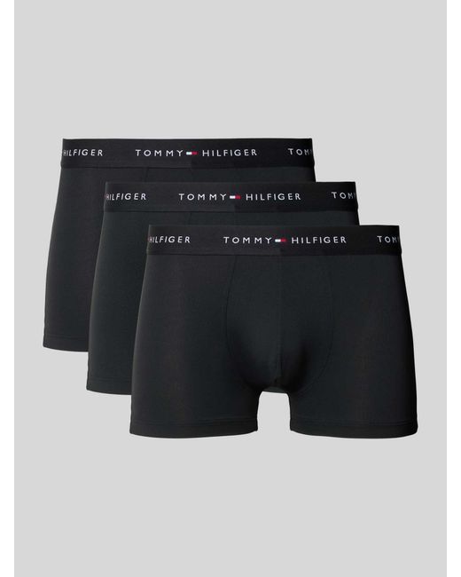 Tommy Hilfiger Regular Fit Boxershort Met Label in het Black voor heren