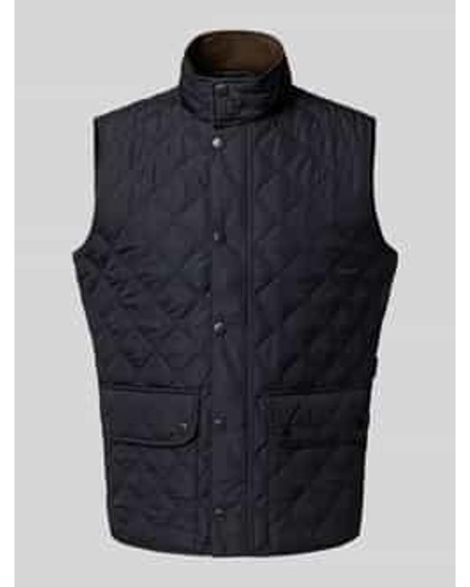 Barbour Regular Fit Bodywarmer Met Drukknopen, Model 'Lowerdale Gilet' in het Blue voor heren