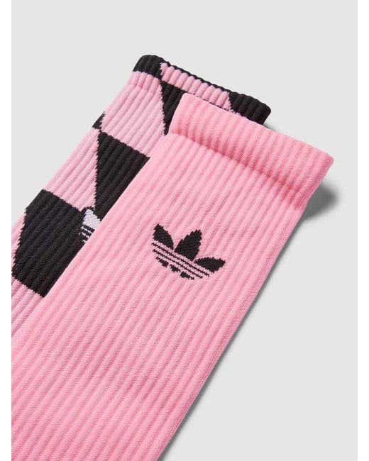 Adidas Originals Socken mit Allover-Muster im 2er-Pack in Pink für Herren