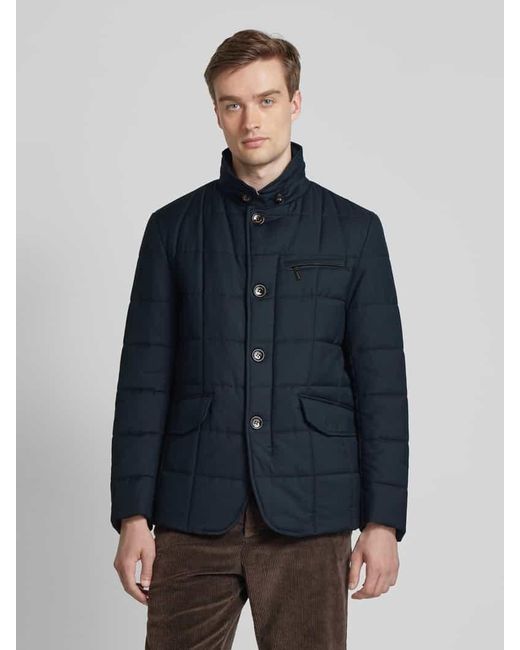 Gimo's Steppjacke Mit Pattentaschen in Blue für Herren
