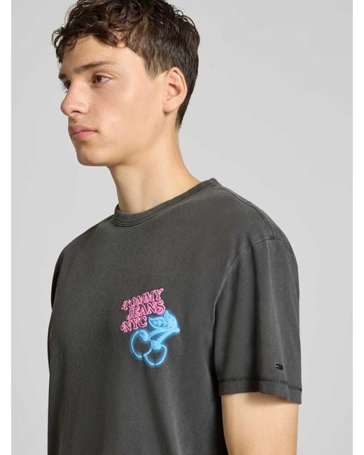 Tommy Hilfiger Regular Fit T-Shirt Van Puur Katoen in het Green voor heren
