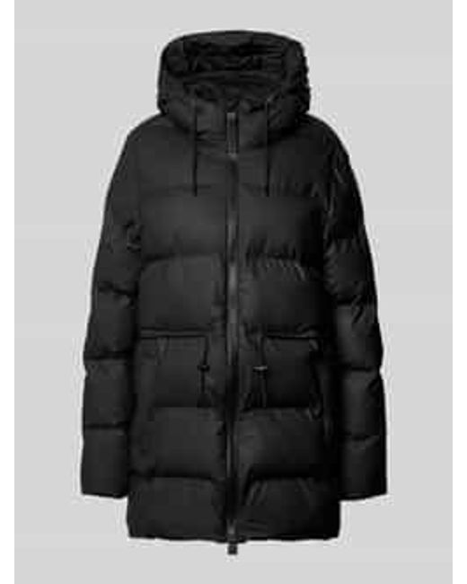 Rains Gewatteerd Jack Met Steekzakken, Model 'Alta Long' in het Black