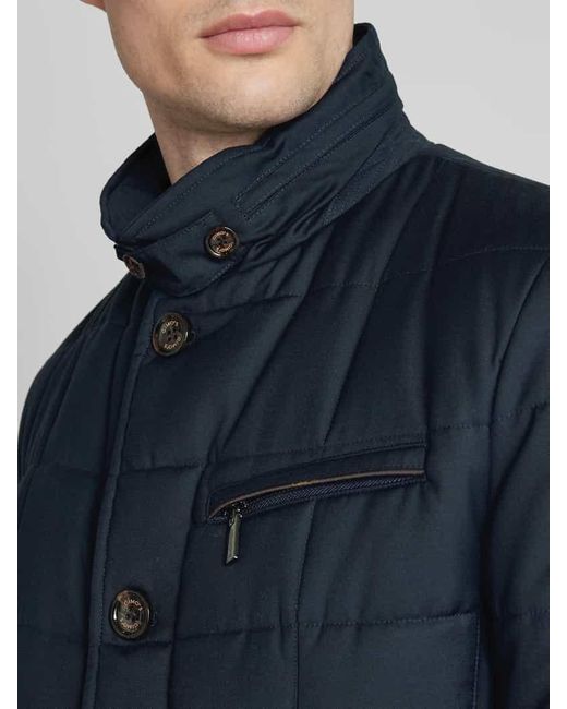 Gimo's Steppjacke Mit Pattentaschen in Blue für Herren