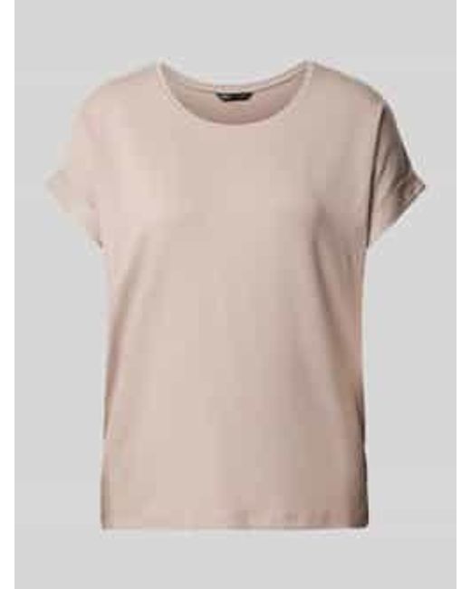 ONLY Regular Fit T-shirt Met Viscose in het Natural