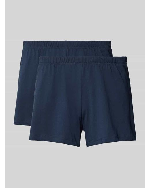 Esprit Blue Pyjama-Shorts mit elastischem Bund Modell 'MIA'