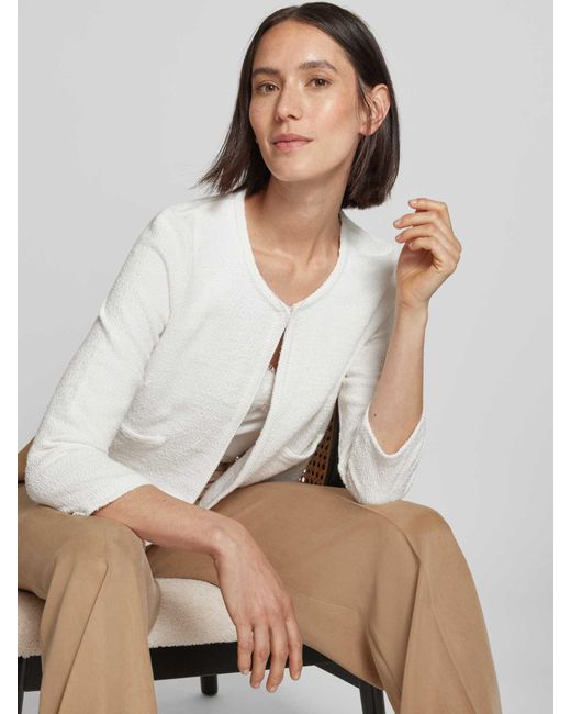 MORE&MORE Regular Fit Blazer Met Steekzakken in het White
