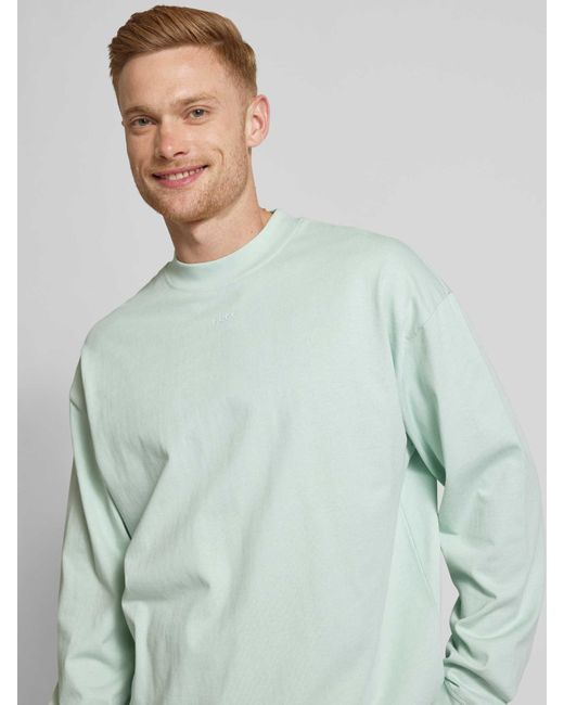 HUGO Sweatshirt Met Labeldetail in het Green voor heren