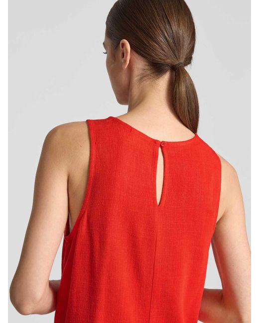 Jake*s Korte Top Met Ronde Hals in het Red