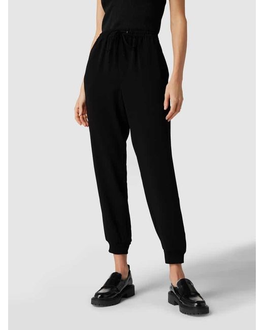 Ralph Lauren Black Sweatpants Mit Kontraststreifen