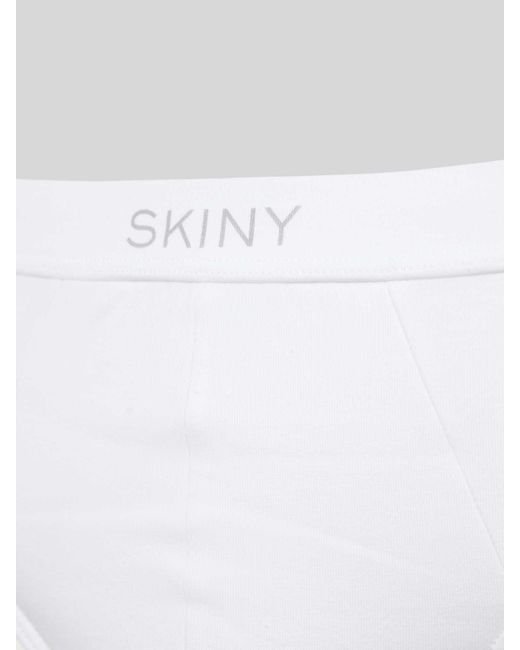 SKINY Slip Met Labelprint in het White voor heren
