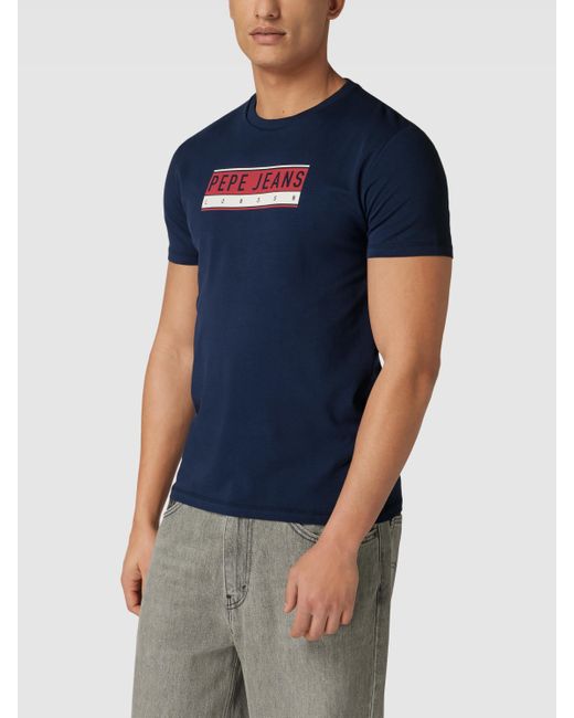 Pepe Jeans T-shirt Met Labelprint in het voor heren | NL
