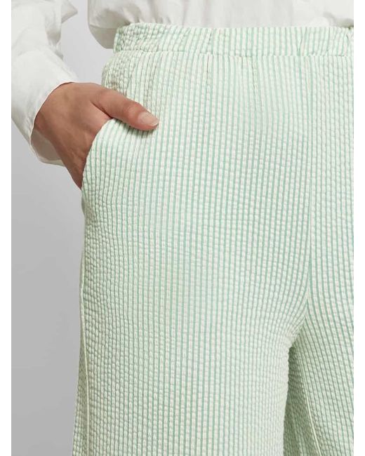 Vila Green Stoffhose mit elastischem Bund Modell 'STRIPLO'