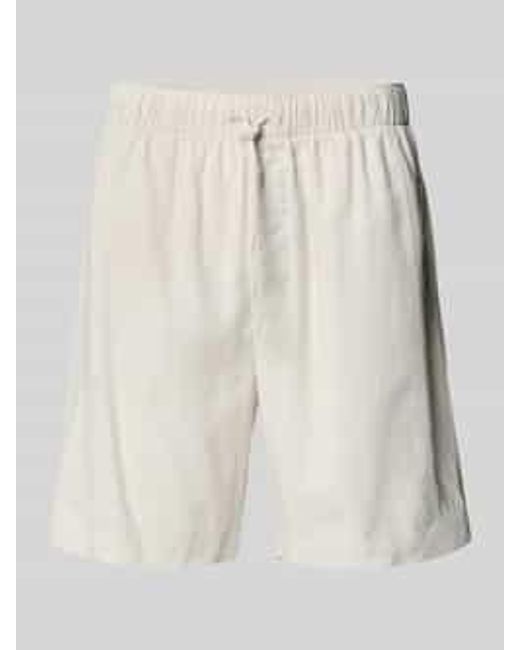Calvin Klein Korte Pyjamabroek Met Steekzakken En Elastische Band in het Natural voor heren