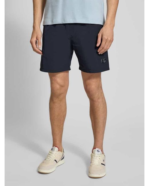 ALPHATAURI Badeshorts aus leichtem Material Modell 'PETAL' in Blue für Herren
