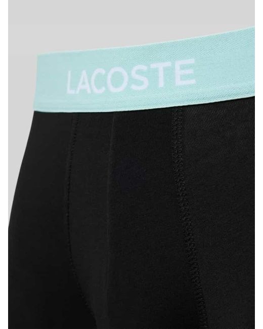 Lacoste Boxershorts mit elastischem Label-Bund in Black für Herren
