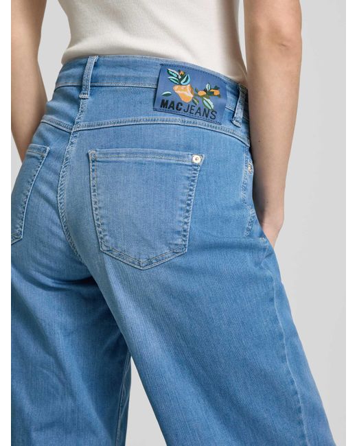 M·a·c Wide Leg Jeans in het Blue
