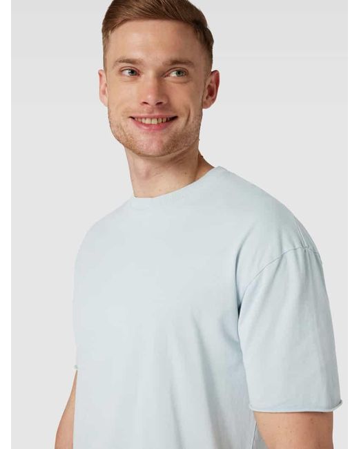 Drykorn T-Shirt mit Rundhalsausschnitt Modell 'EROS' in Blue für Herren