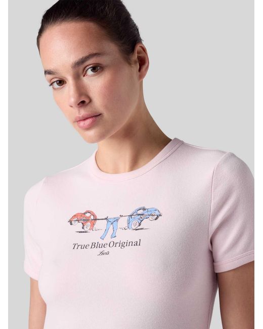 Levi's T-Shirts in het Pink