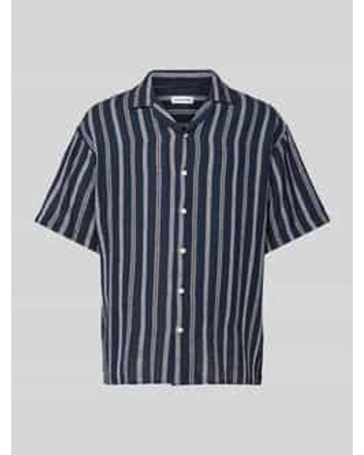 Jack & Jones Vrijetijdsoverhemd Met Reverskraag in het Blue voor heren