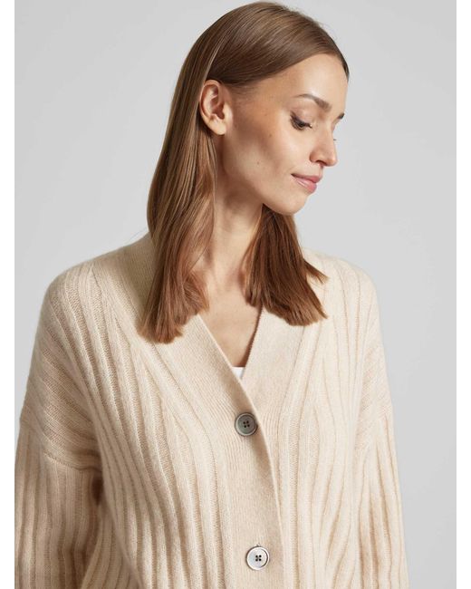 The Mercer N.Y. Cardigan Met V-hals in het Natural