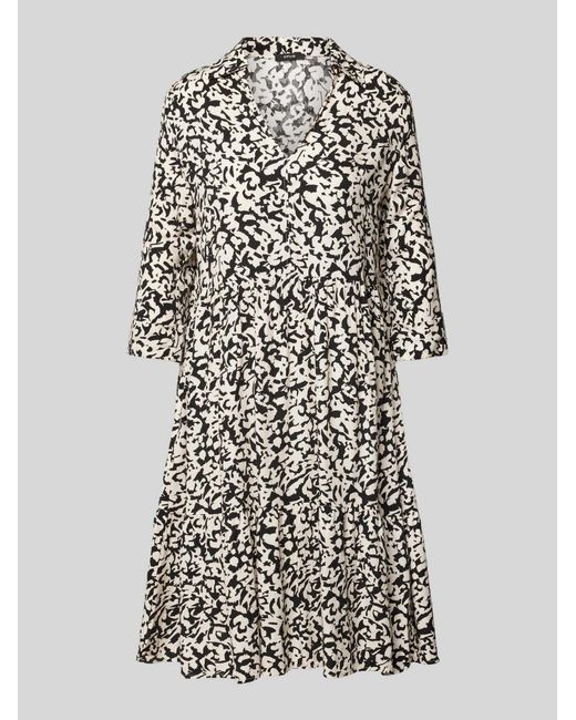 Opus Knielange Jurk in het White