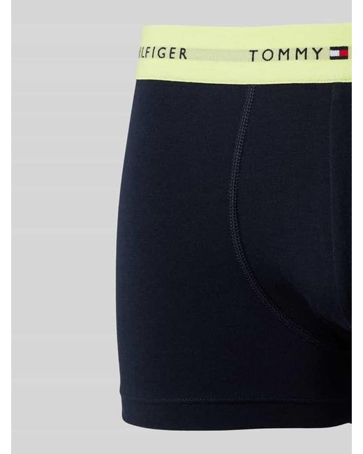 Tommy Hilfiger Trunks mit elastischem Logo-Bund im 3er-Pack in Blue für Herren