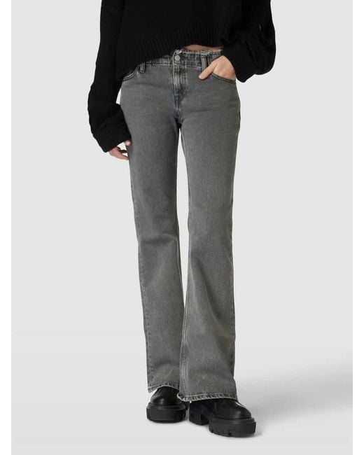 Tommy Hilfiger Gray Flared Jeans mit ausgefranstem Bund Modell 'SOPHIE'