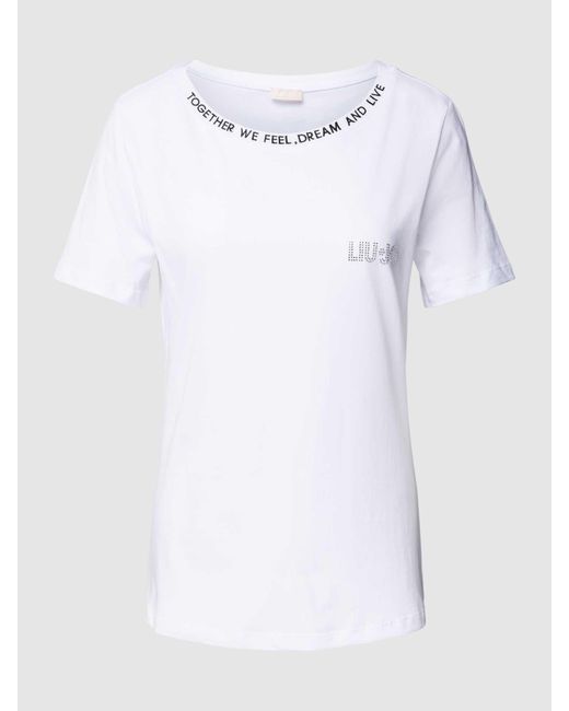 Liu Jo T-shirt Met Stiksels in het White