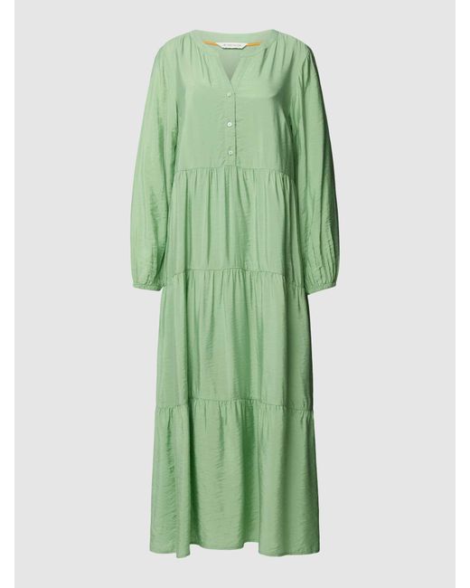 Tom Tailor Maxi-jurk Met All-over Motief in het Green