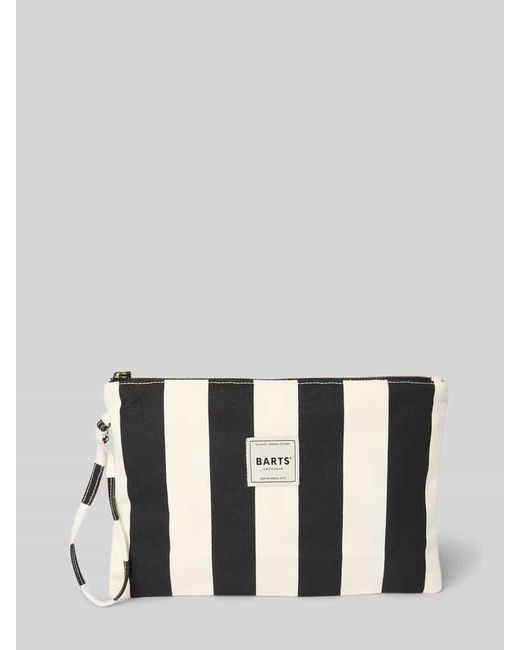 Barts Black Clutch mit Label-Patch Modell 'JUNO'