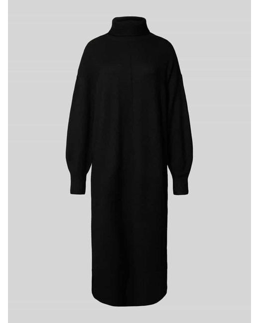 Pieces Black Oversized Strickkleid mit Wollanteil Modell 'MALOU'
