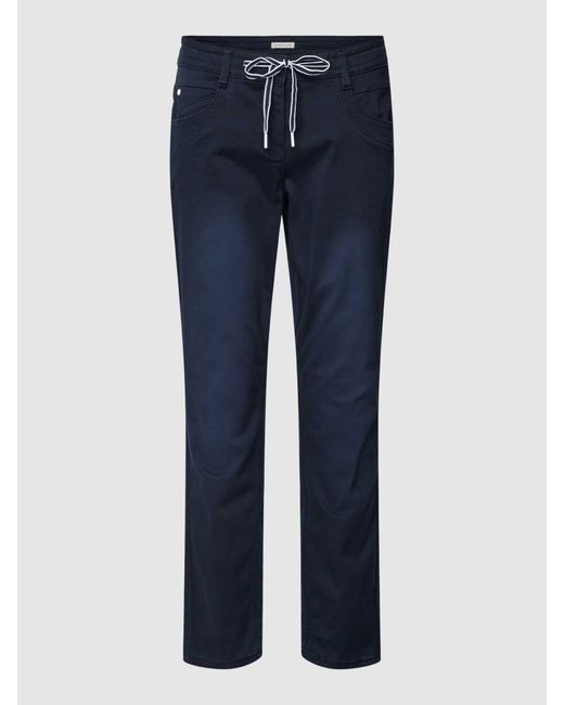 Tom Tailor Tapered Relaxed Fit Chino in het Blue