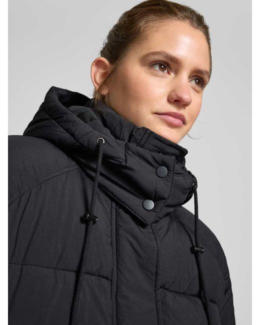 ONLY Black Boxy Fit Steppjacke Mit Kapuze Modell 'Hope'