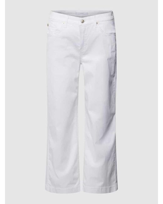 M·a·c Regular Fit Jeans im 5-Pocket-Design Modell 'CULOTTE' in White für Herren
