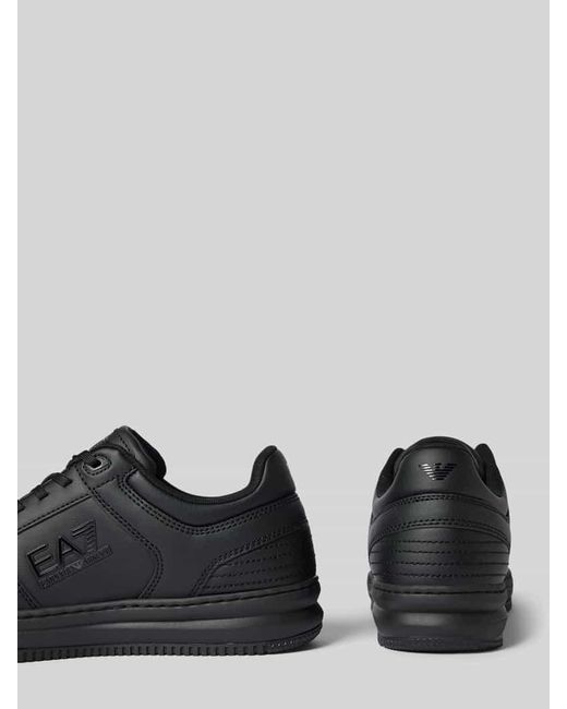 EA7 Sneaker mit Label-Detail Modell 'SLASHER' in Black für Herren