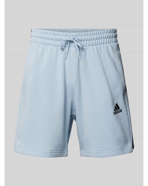 Adidas Regular Fit Sweatshorts mit Label-Stitching in Blue für Herren