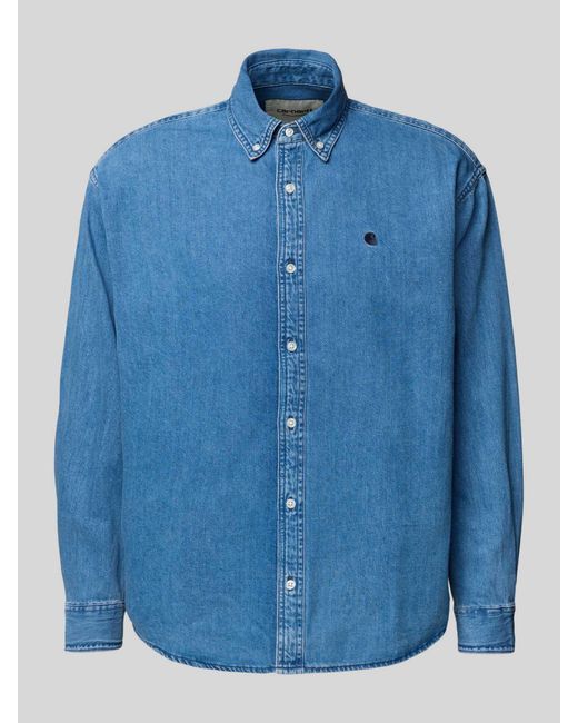 Carhartt Vrijetijdsoverhemd Met Knoopsluiting in het Blue voor heren