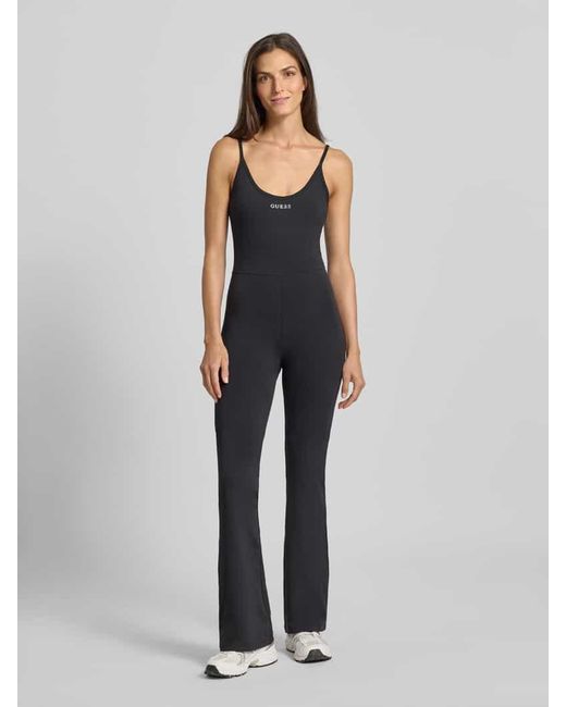 Guess Black Jumpsuit mit Spaghettiträgern Modell 'MARGOT'