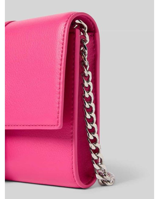 HUGO Pink Handtasche mit Label-Applikation Modell 'Mel 2.0'