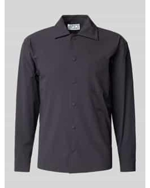 JAKE*S STUDIO MEN Regular Fit Overhemdjack Met Borstzak in het Blue voor heren