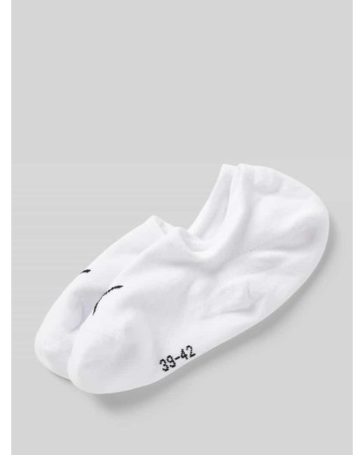 PUMA White Sneakersocken mit Label-Details im 2er-Pack
