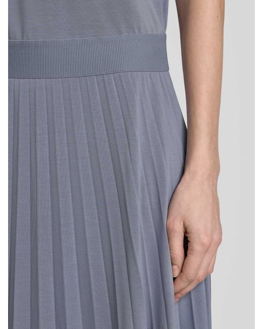 Marc O' Polo Getailleerde Jerse-jurk Met Elastische Taille En Geplooide Rok in het Blue