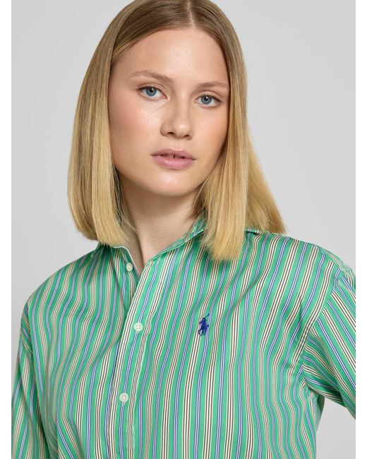 Polo Ralph Lauren Overhemdblouse Met Knoopsluiting in het Green